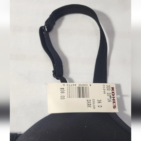 Women’s Warners Bra 36D 01298 Wireless T Shirt Back Hook Eye Closure NWT - Picture 5 of 8